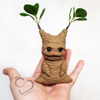 Solid silicone Mandrake baby Mani 15 cm (6")